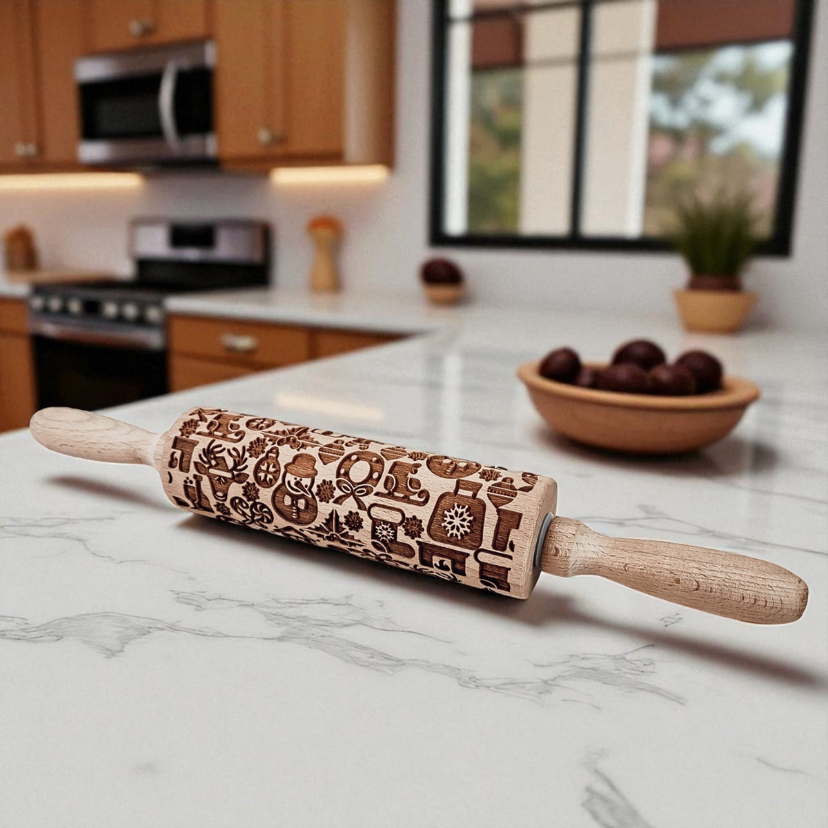 Embossed Christmas Rolling Pin | 10 Designs