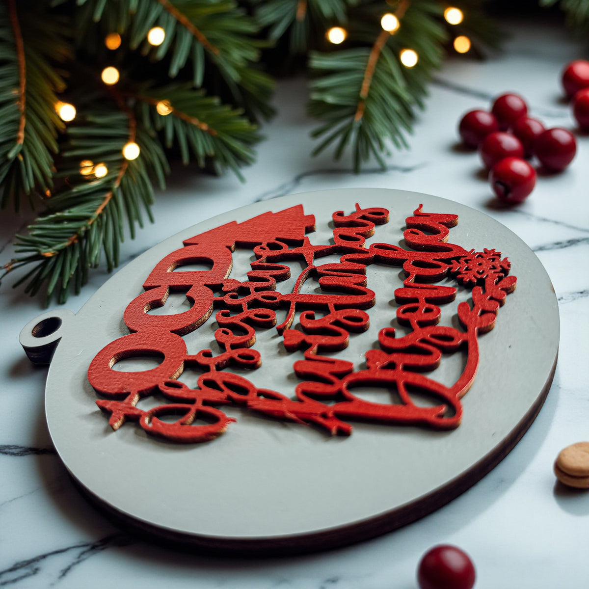 Obsessive Christmas Disorder Wooden Ornament | 12 Colors