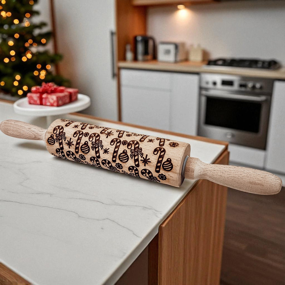 Embossed Christmas Rolling Pin | 10 Designs