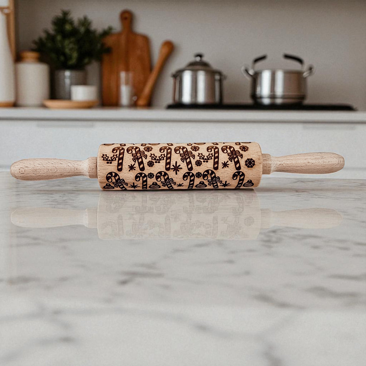 Embossed Christmas Rolling Pin | 10 Designs
