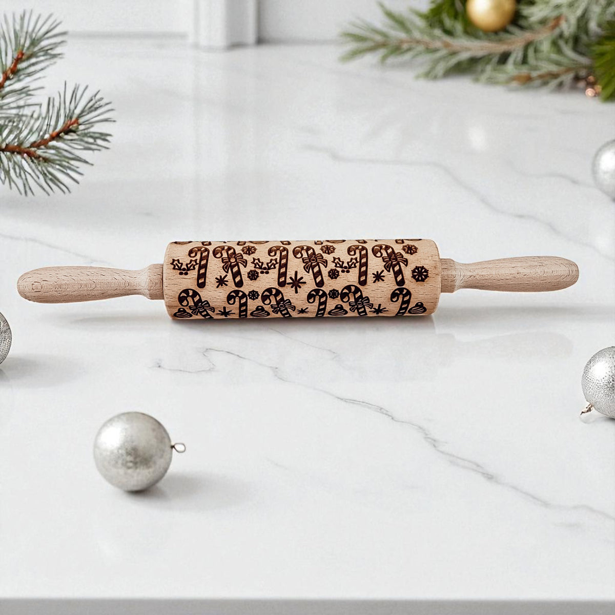 Embossed Christmas Rolling Pin | 10 Designs