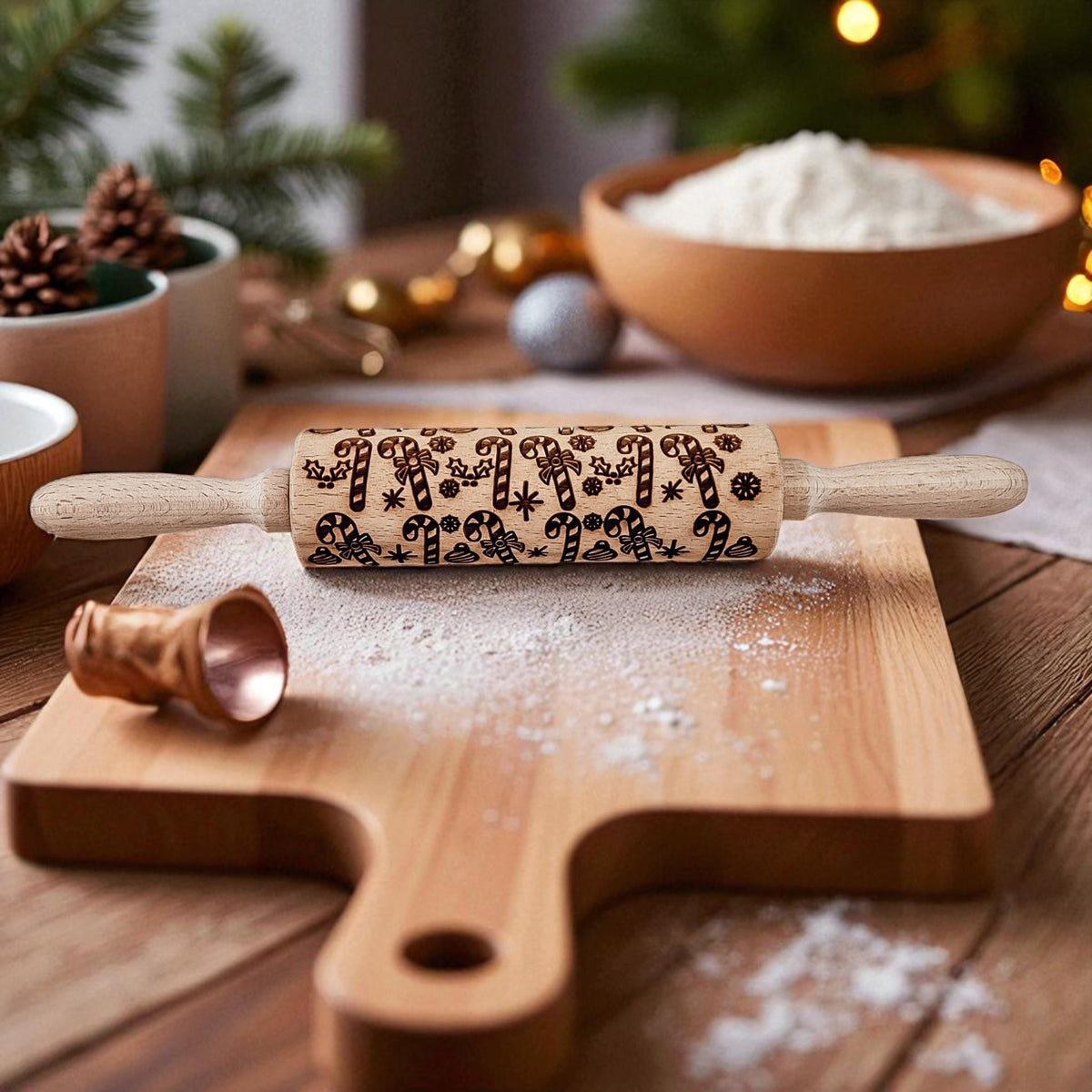 Embossed Christmas Rolling Pin | 10 Designs
