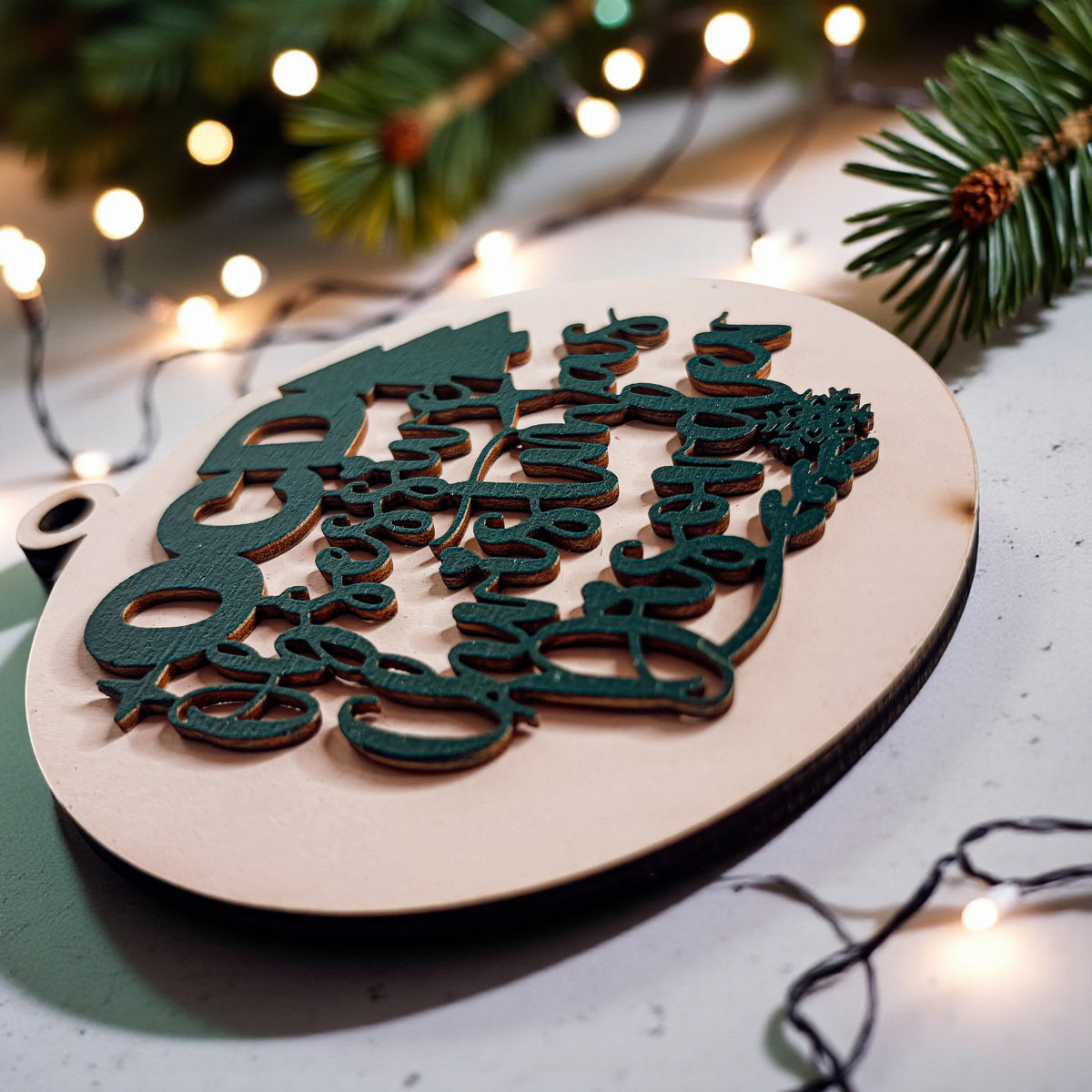 Obsessive Christmas Disorder Wooden Ornament | 12 Colors