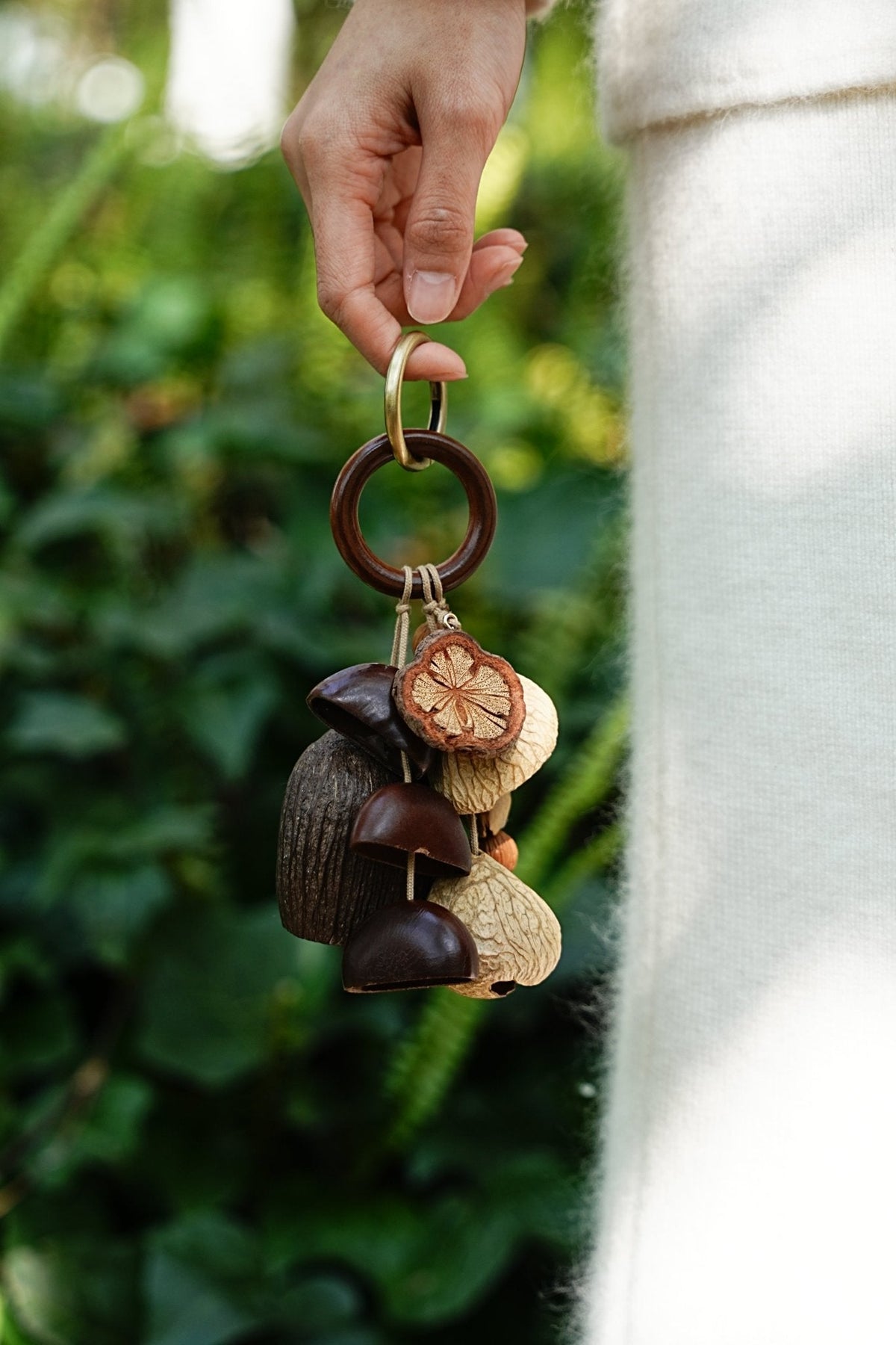 Forest Gathered Natural Seed Bag Charm