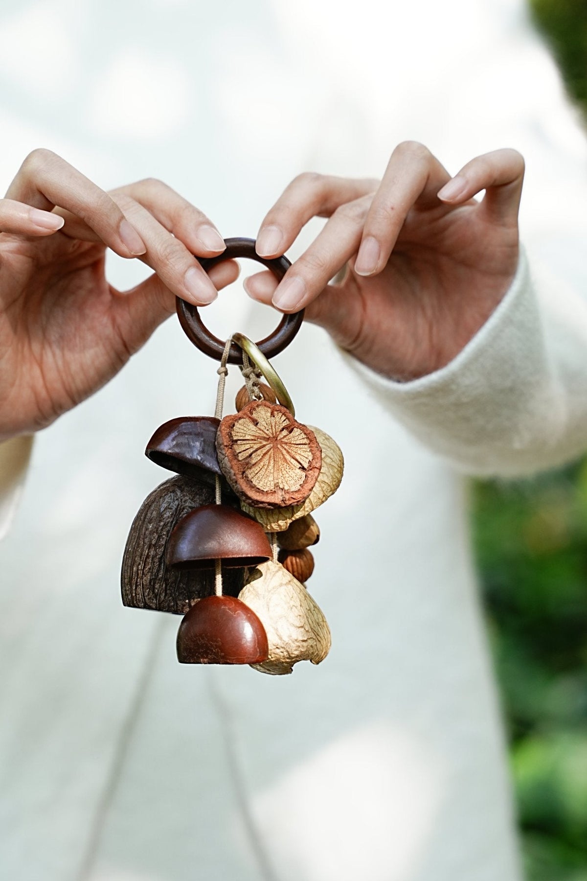Forest Gathered Natural Seed Bag Charm