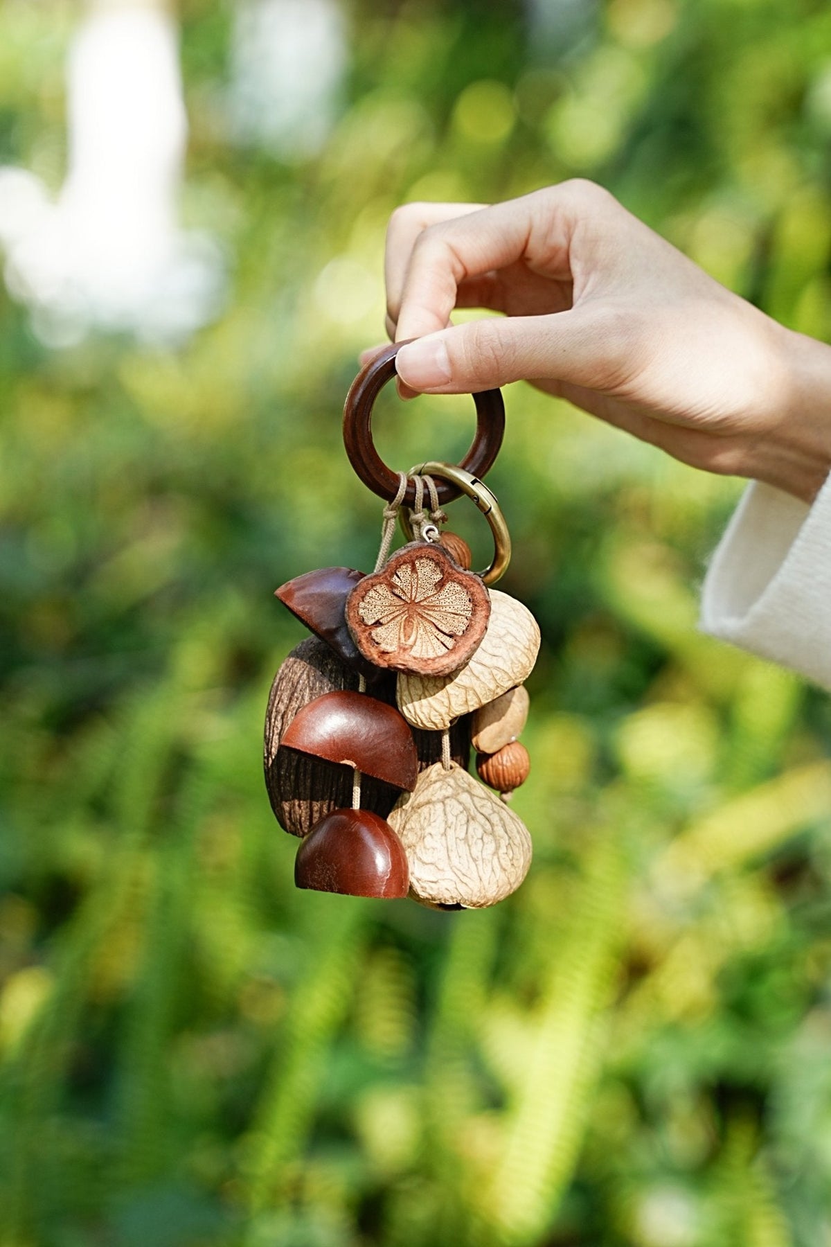 Forest Gathered Natural Seed Bag Charm