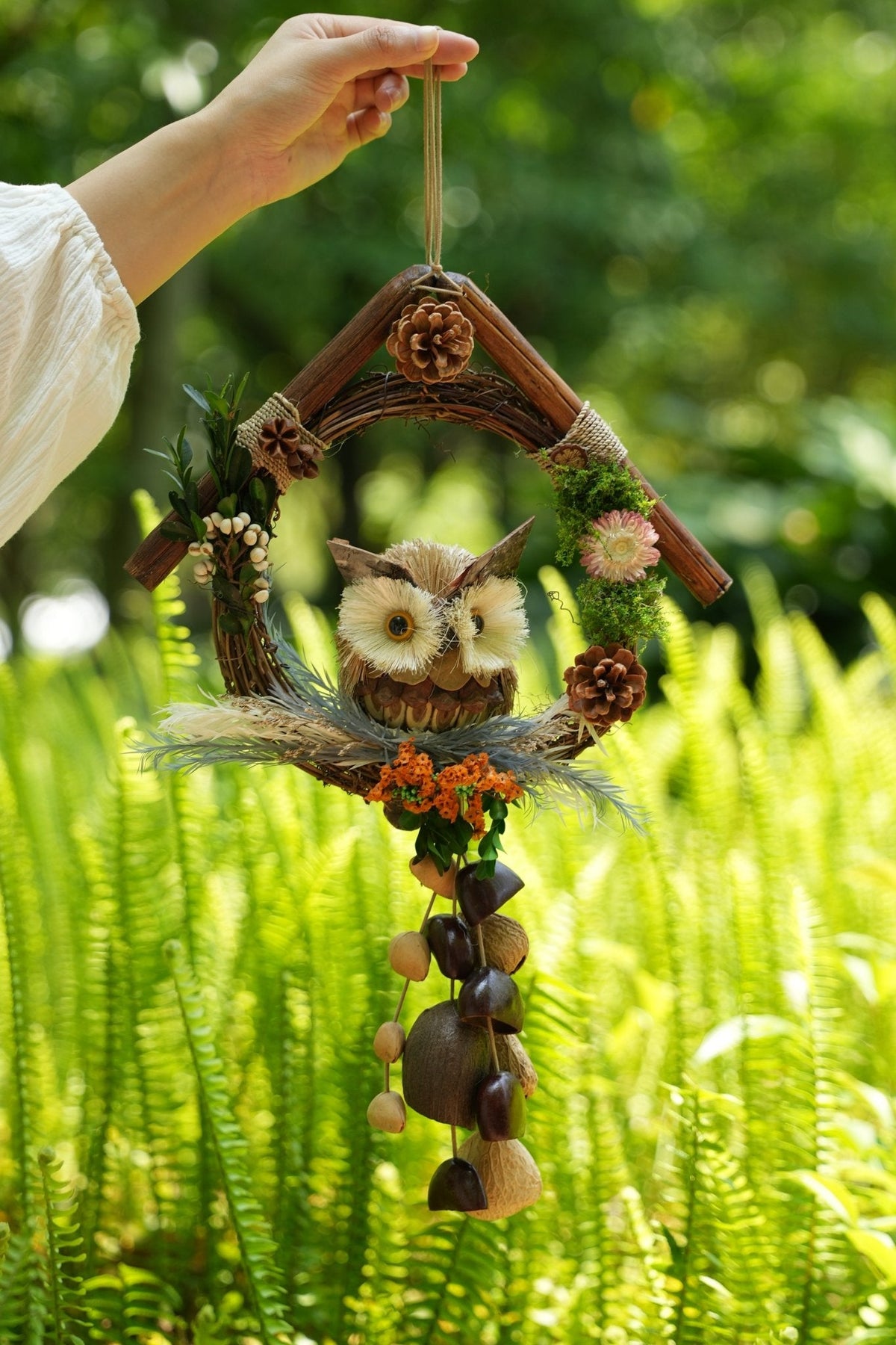 The Owl’s Forest Home | Woodland Percussion Hanger