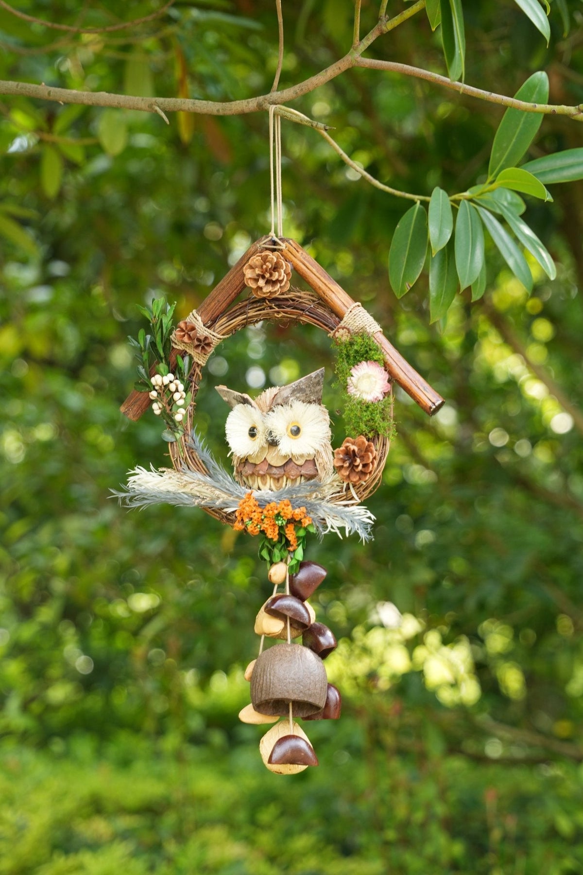 The Owl’s Forest Home | Woodland Percussion Hanger