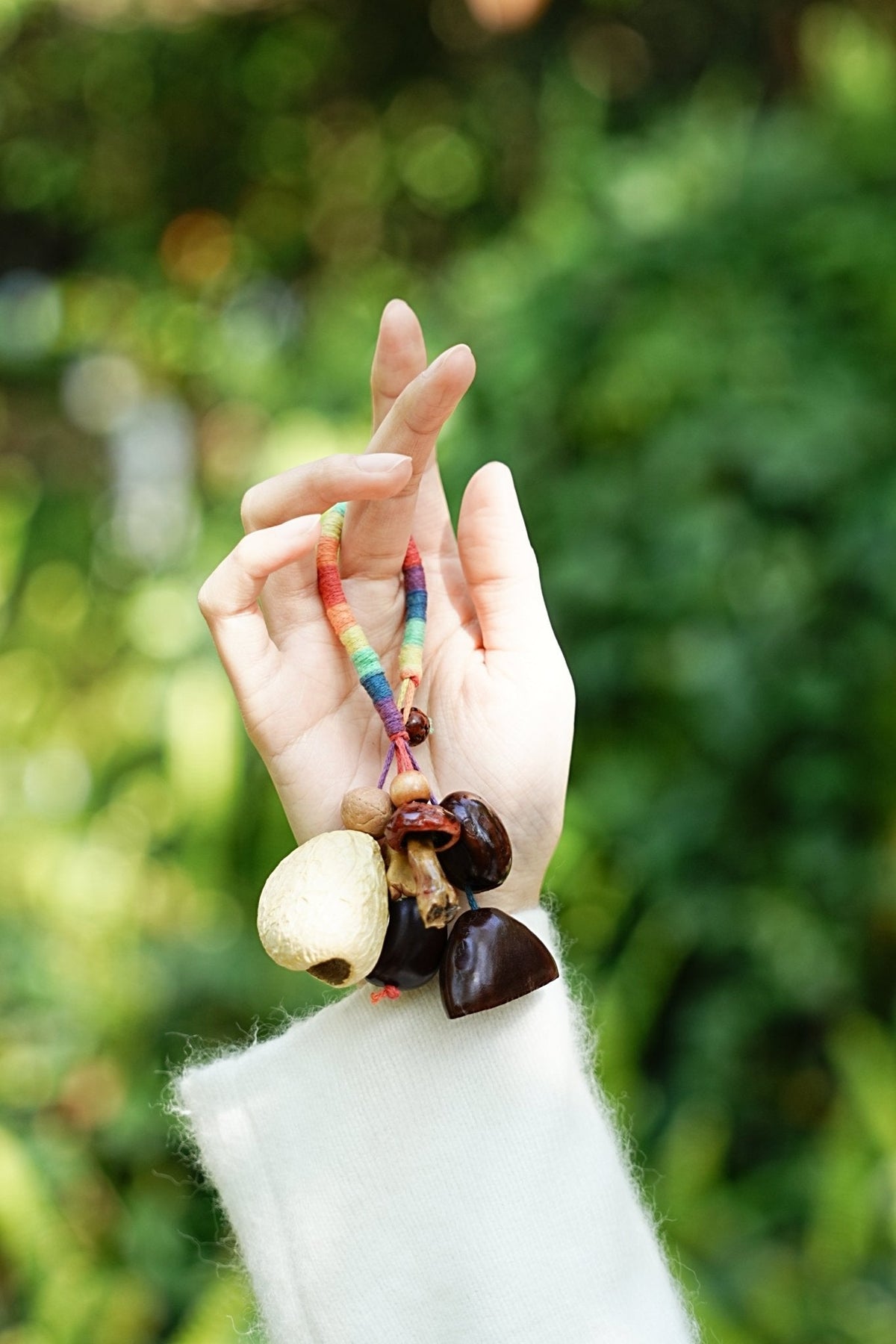 Rainbow Forager Natural Seed Bag Charm