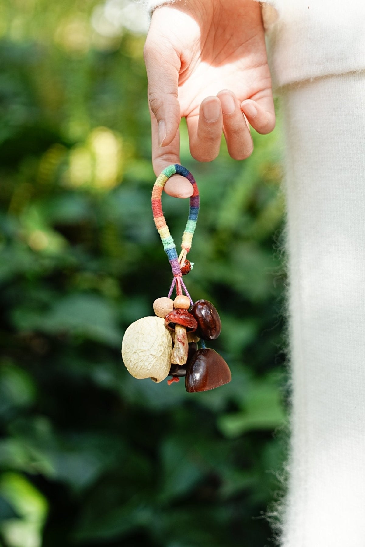 Rainbow Forager Natural Seed Bag Charm