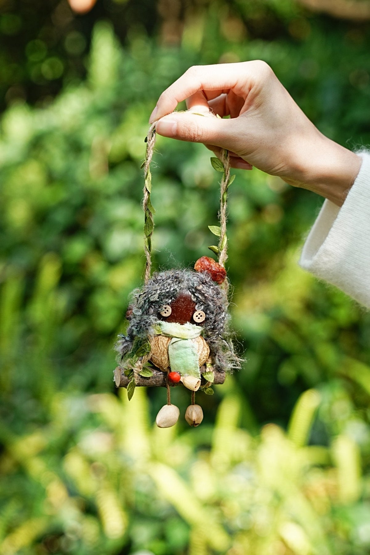 "Woodland Tales" Seed Wood Bag Charm